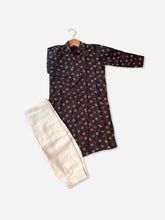 Black with printed designed kurta