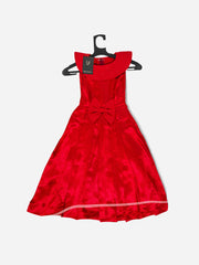 Red Satin Long Gown
