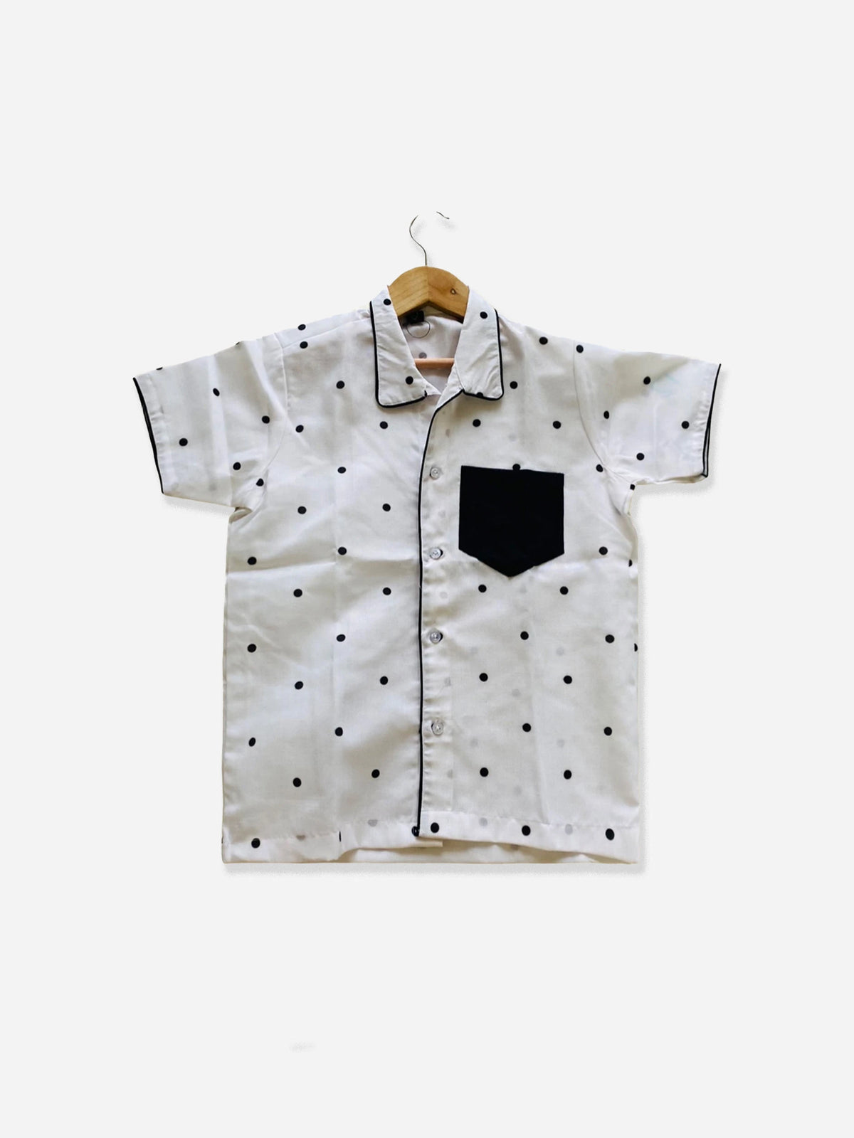 Polka Dot Black Shirt