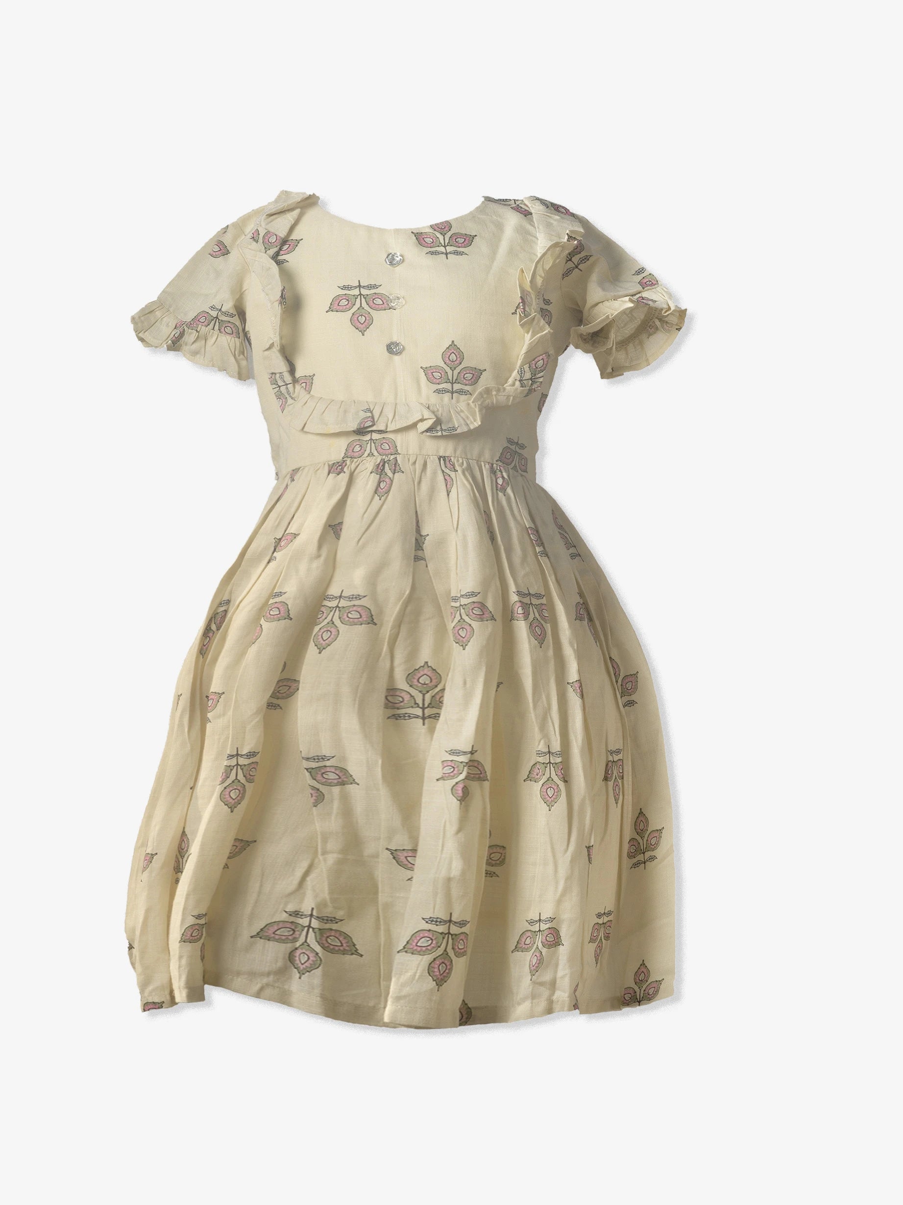 Magic cotton Pale Yellow Frock