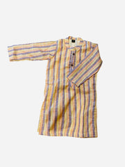 Multi-coloured kurtha with dhoti set