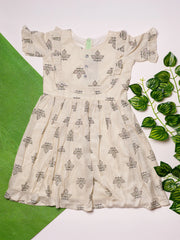 Magic cotton Pale Yellow Frock