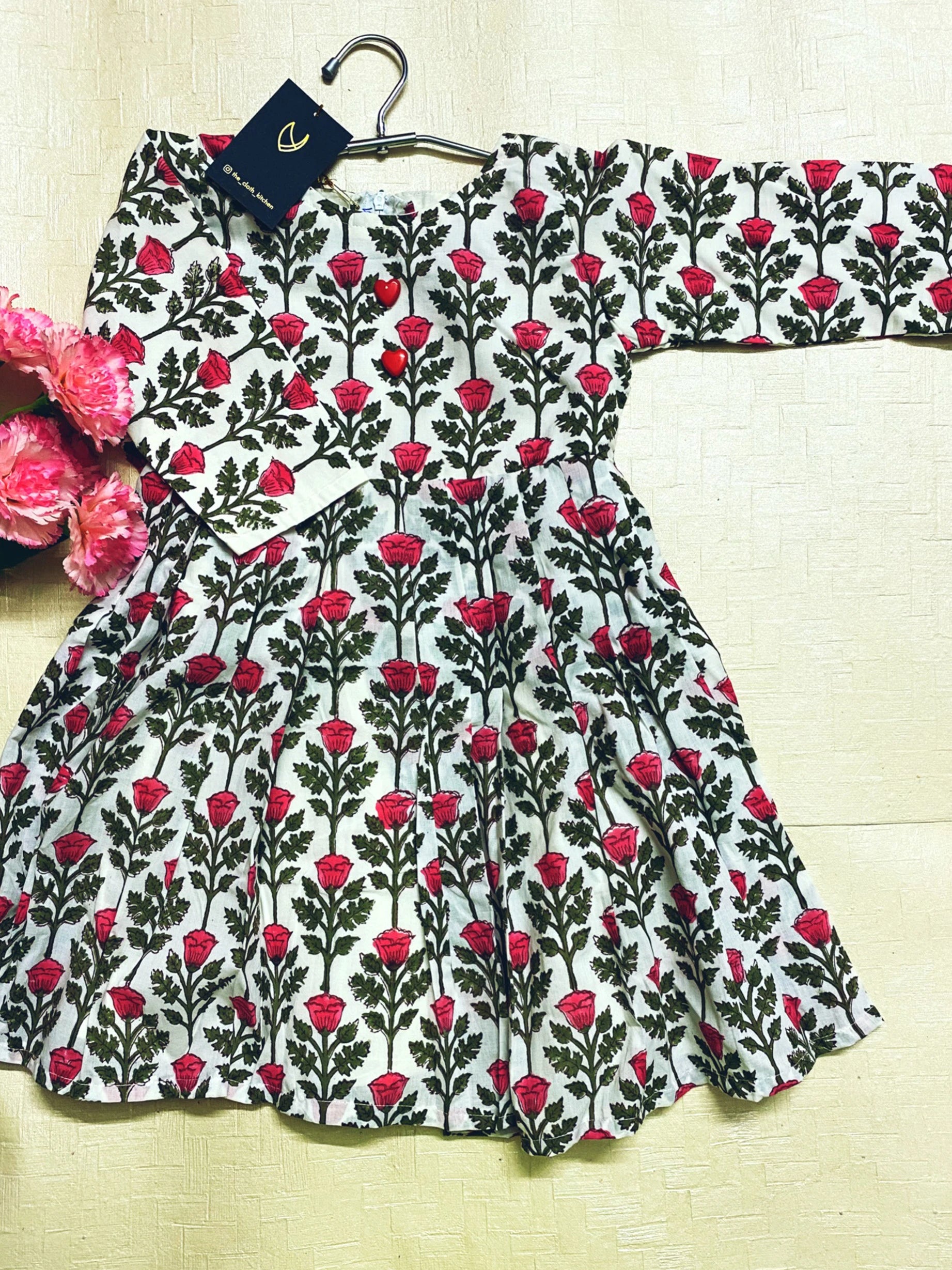 Simple Floral Frock