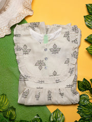 Magic cotton Pale Yellow Frock